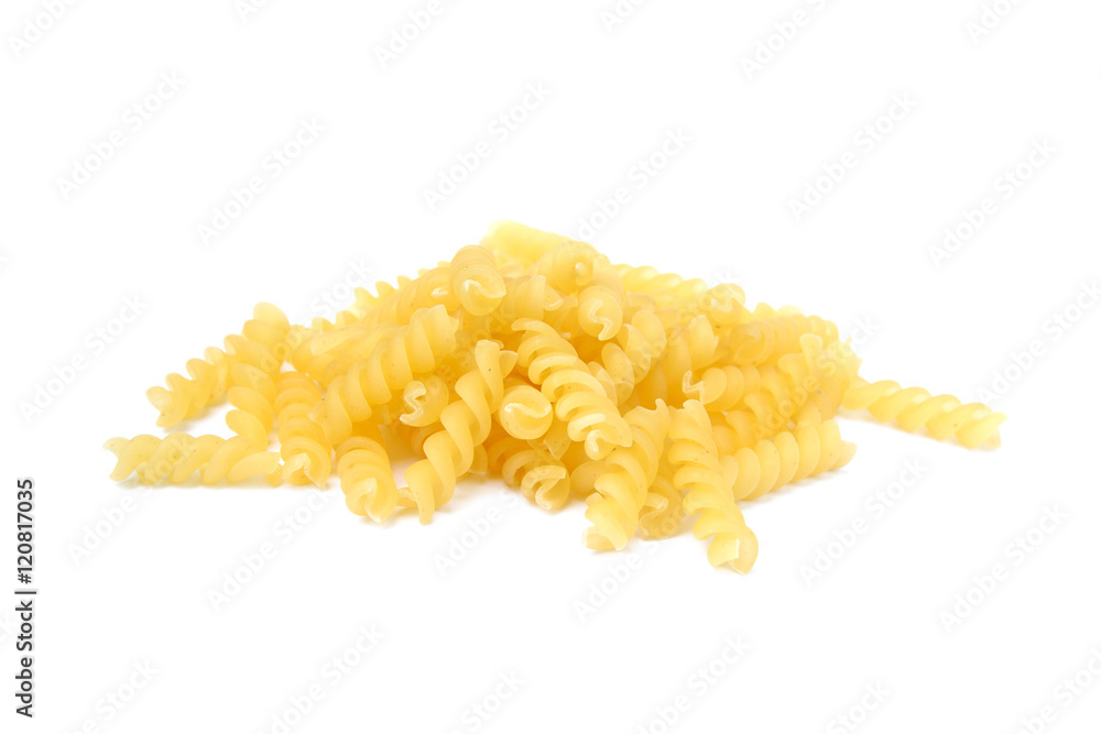 Pile of pasta isolated on white background Pile of pasta isolated on white background