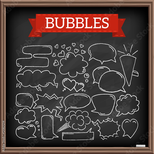 Doodle speech bubbles
