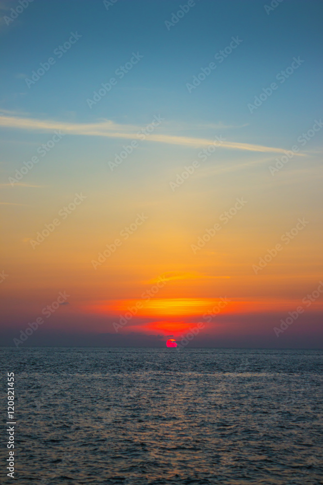 Beautiful evening sunset, Andaman Sea, Thailand, Phuket Beautiful evening sunset, Andaman Sea, Thailand, Phuket