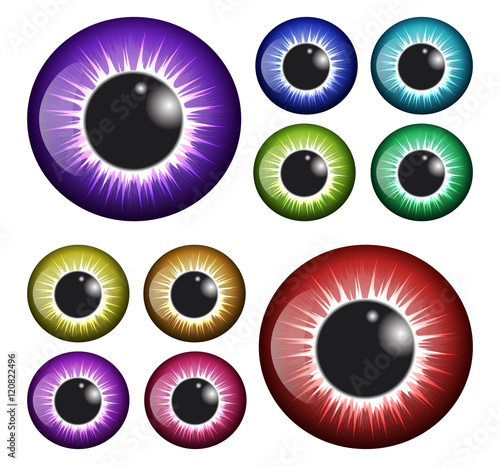 eye, pupil, iris, vector symbol icon design. Beautiful illustrat