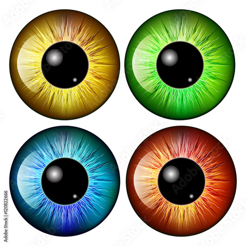 eye, pupil, iris, vector symbol icon design. Beautiful illustrat