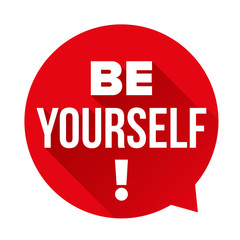 Be Yourself vector labbel