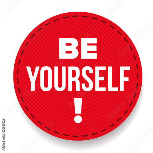 Be Yourself vector labbel