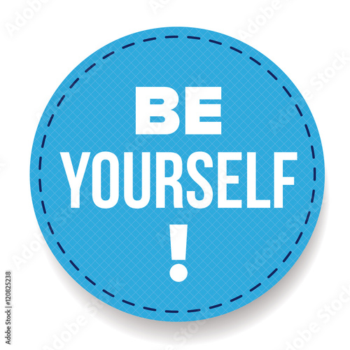 Be Yourself vector labbel