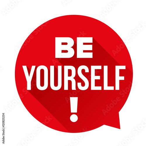 Be Yourself vector labbel