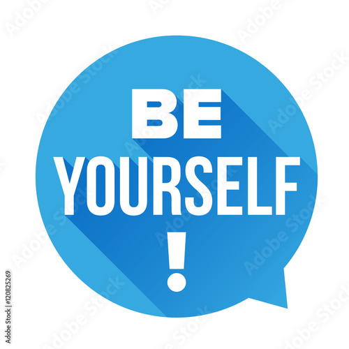 Be Yourself vector labbel