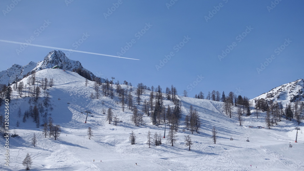 Fototapeta premium Winter in den Bergen