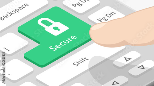 Secure Button with Icon