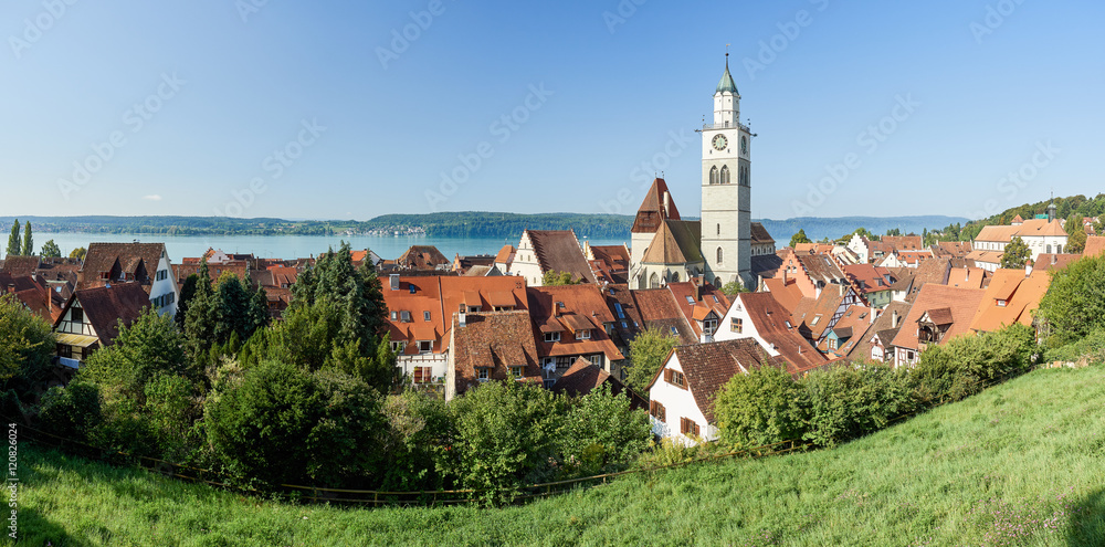 Obraz premium Panorama Überlingen am Bodensee