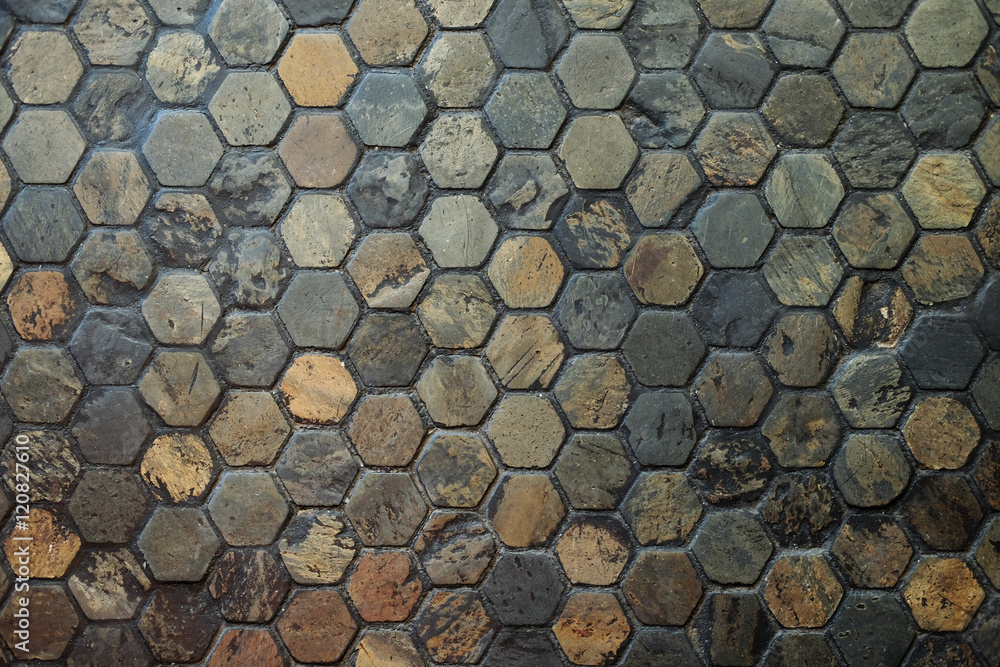Fototapeta premium exagon bricks tiles