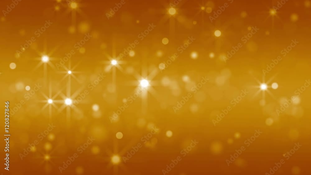 Glowing stars golden background. 4K seamless loop Glowing stars golden background. 4K seamless loop