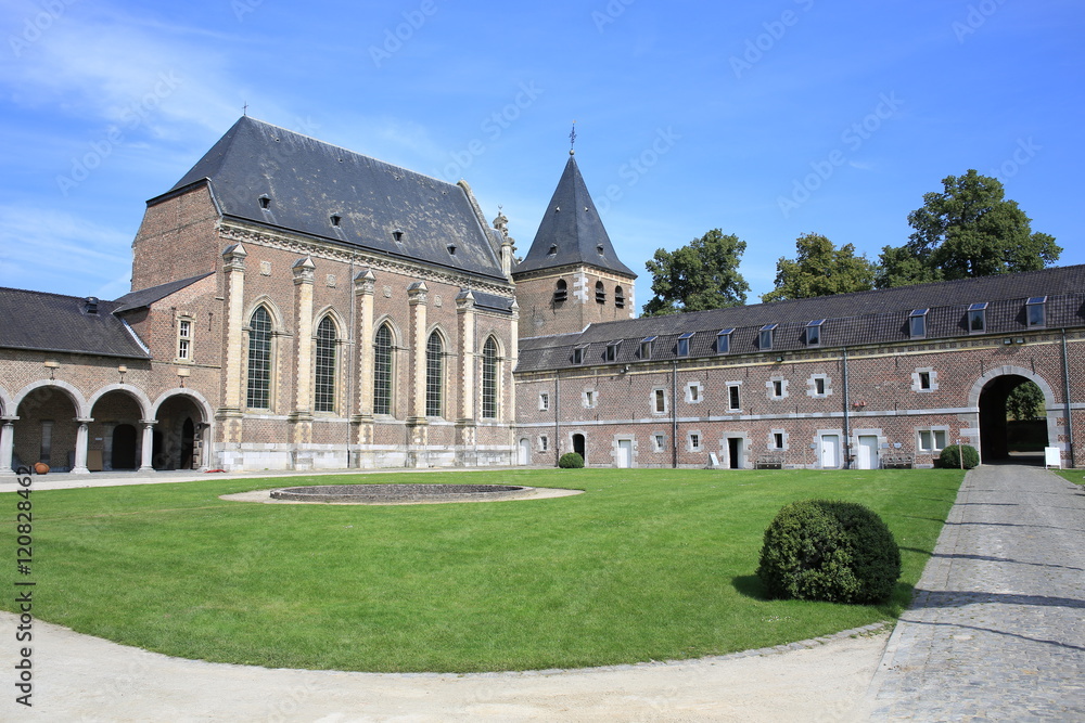 The church and buildings of the Castle Alden Biesen in Belgium
