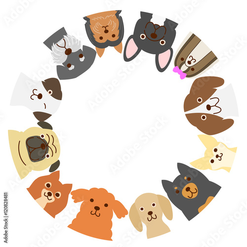 Small dogs circle