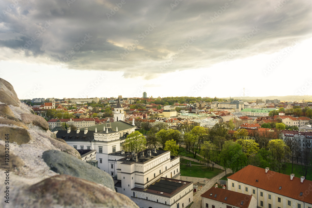 Vilnius in the clouds, Lithuania