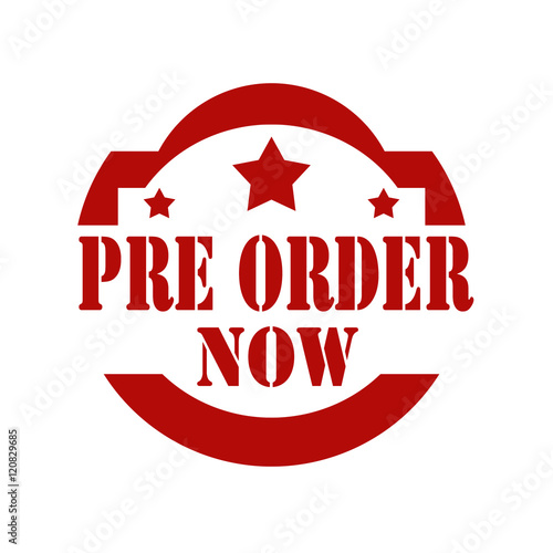 Pre Order Now-stamp