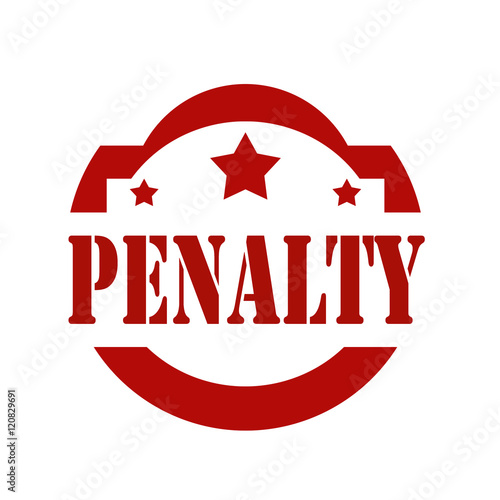 Penalty-red stamp
