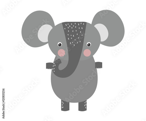 Fototapeta Naklejka Na Ścianę i Meble -  Elephant vector illustration.