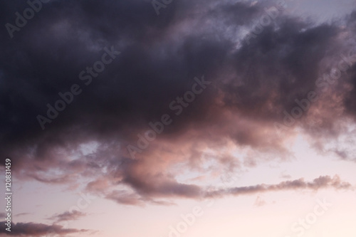 Sunset sky and clouds