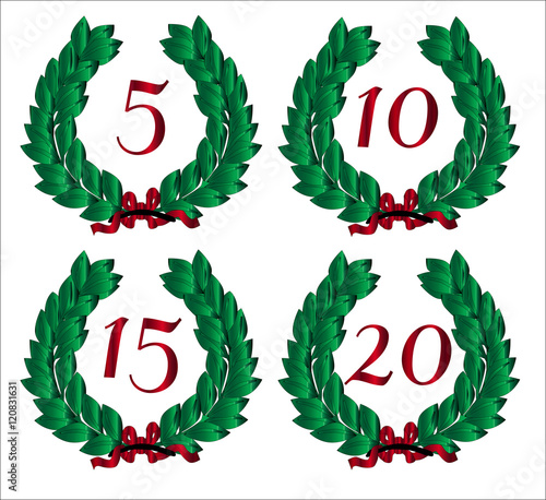Number Isolated Wreaths