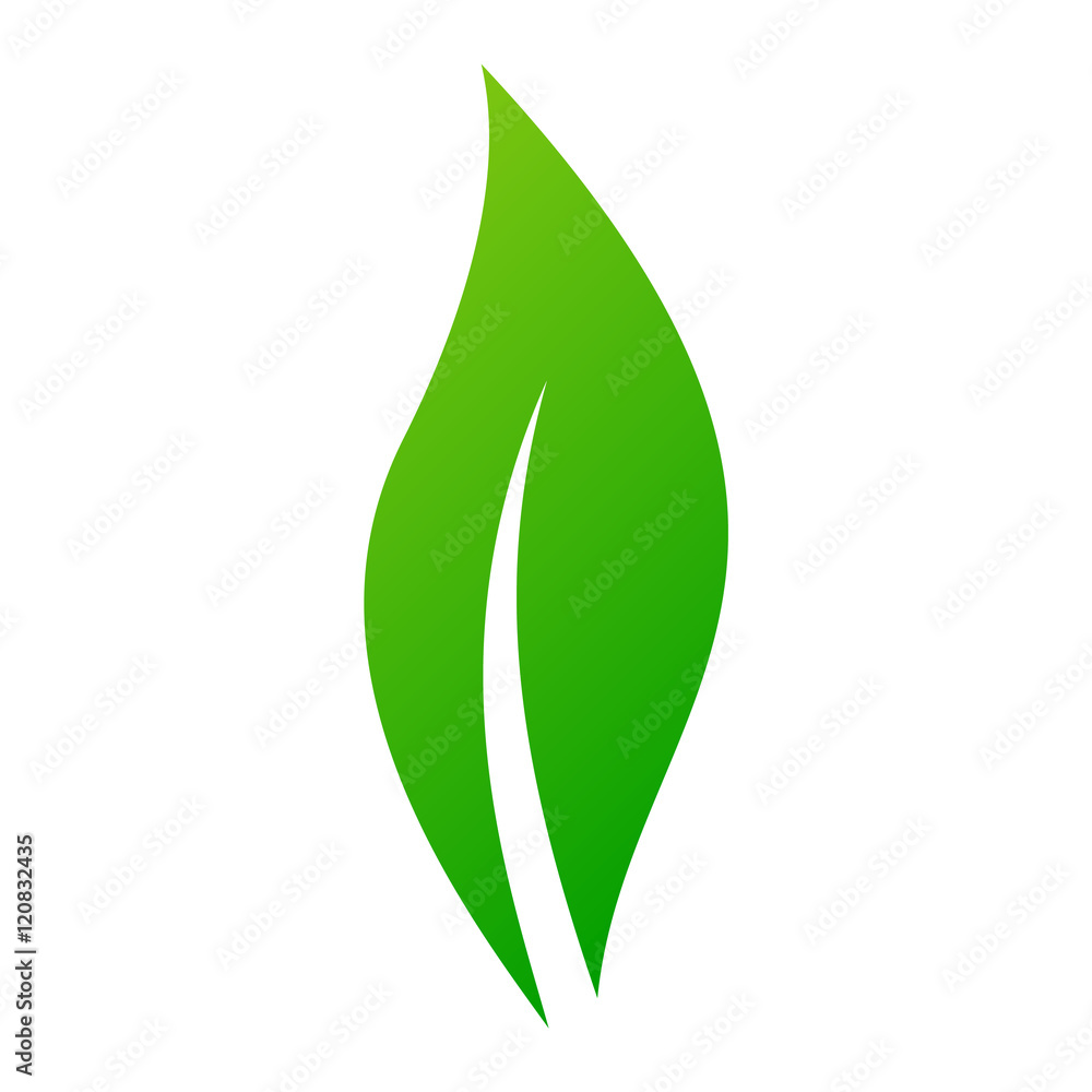Leaf icon vector illustration. Leaf icon vector illustration.