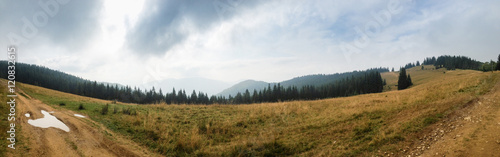 Carpathian mountains panorama - Montenegrin ridge