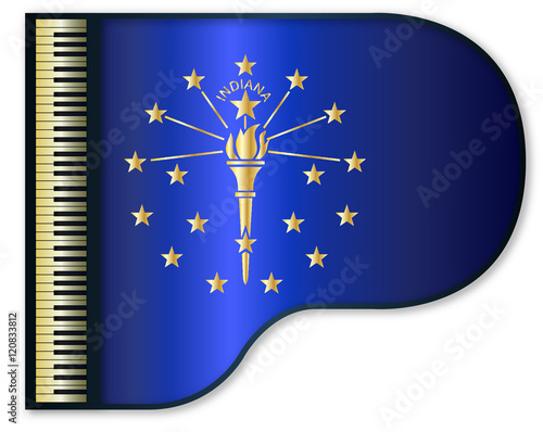 Grand Piano Indiana Flag photo