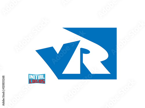VR Initial Logo for your startup venture