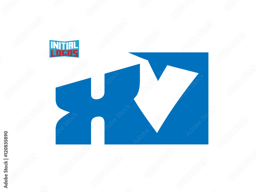 XV Initial Logo for your startup venture XV Initial Logo for your startup venture