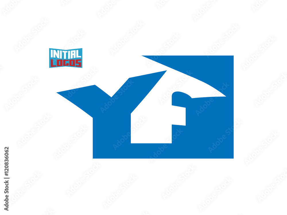 YF Initial Logo for your startup venture YF Initial Logo for your startup venture