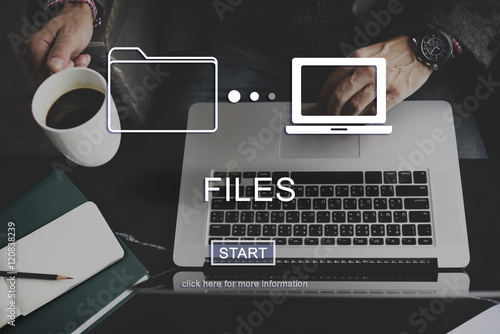 Files Data Information Message Network Share Concept photo