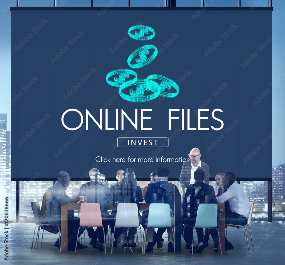 Onine Files Streaming Computer Connection Concept Onine Files Streaming Computer Connection Concept