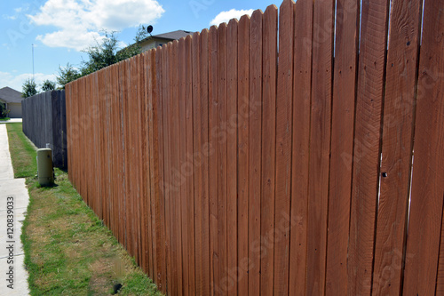 Three Fence Colors/Wooden fencing of various colors