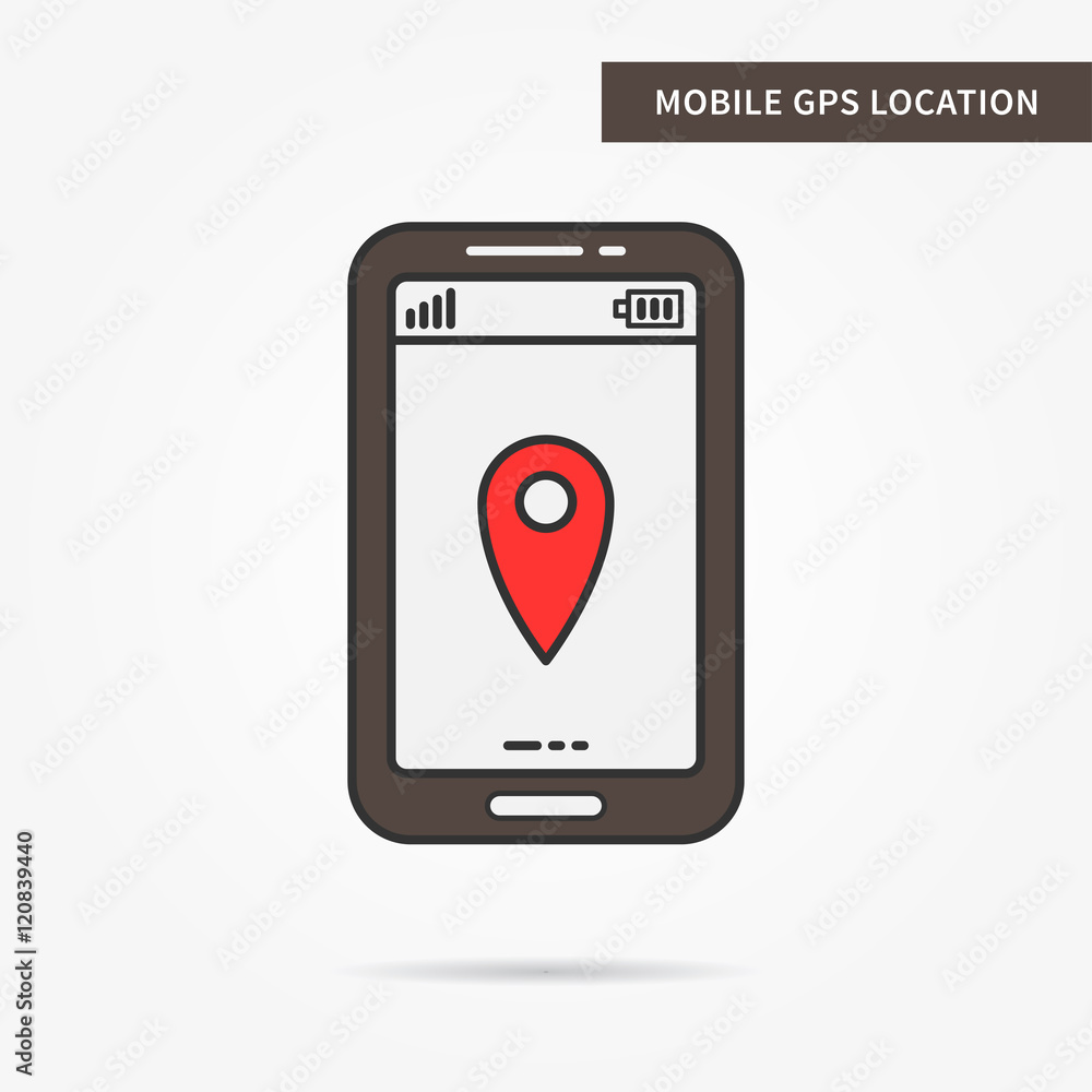 Mobile GPS navigation vector icon. Linear phone GPS location illustration. Flat GPS pin sign. Creative GPS positioning graphic design. GPS marker, pointer symbol. Mobile GPS navigation vector icon. Linear phone GPS location illustration. Flat GPS pin sign. Creative GPS positioning graphic design. GPS marker, pointer symbol.