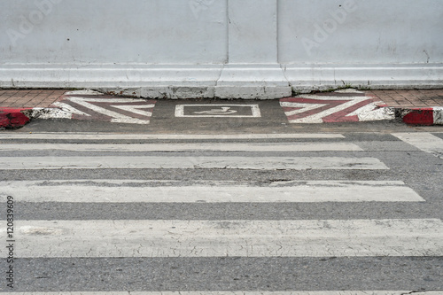 Wallpaper Mural Crosswalk on asphalt road Torontodigital.ca