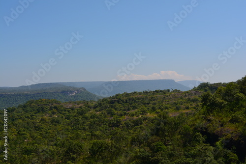 Mountain and sky in Pha tam National park Ubon Ratchathani, Thailand