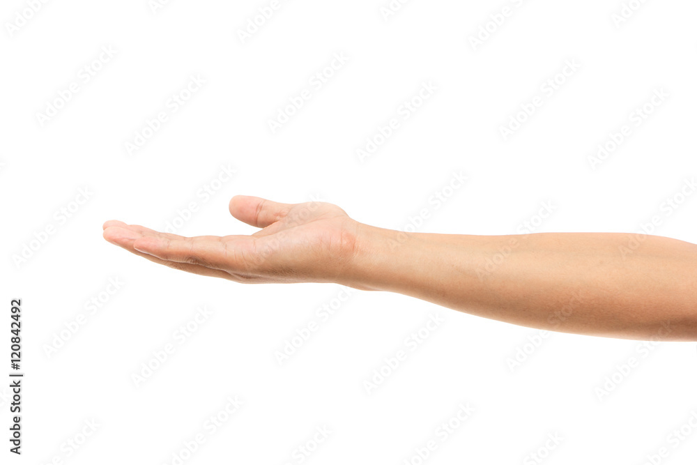 Hand finger pointing isolated on white background Hand finger pointing isolated on white background