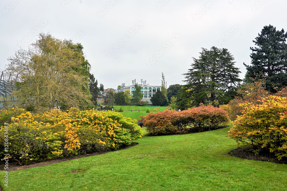 Series of views, flowers and buildings of the Royal Botanic Garden Edinburgh, Scotland.