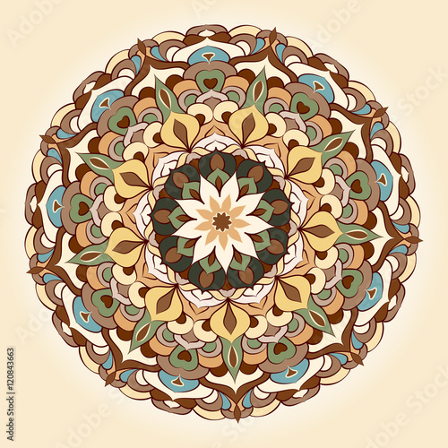 Vector ethnic ornamental element