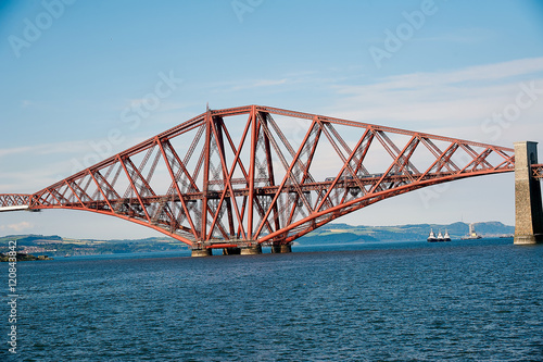 The Forth Rail Bridge crossing between Fife and Edinburgh, Scotland