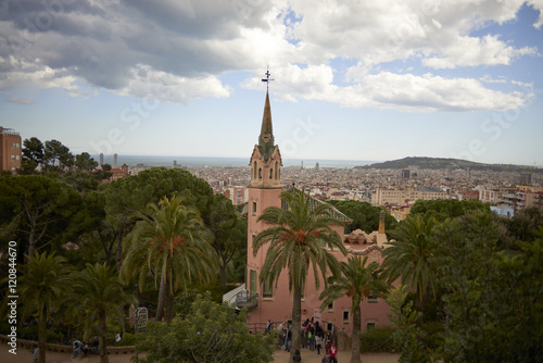 Series of photos of the most emblematic of Barcelona  Gell Park  Las Ramblas  Gaud  . Barcelona  Spain