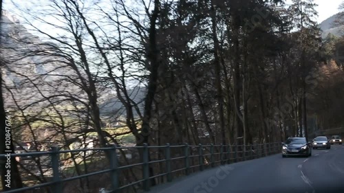 Wallpaper Mural The car goes on the road to the peas. Torontodigital.ca