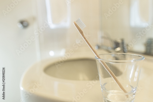 歯ブラシと洗面所