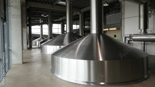 Stainless steel brew kettles photo