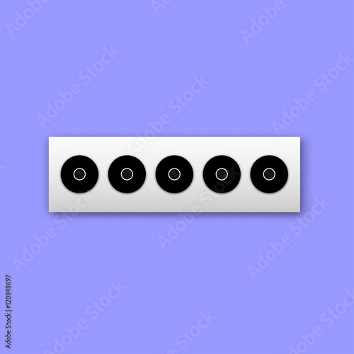 Black icon biathlon targets