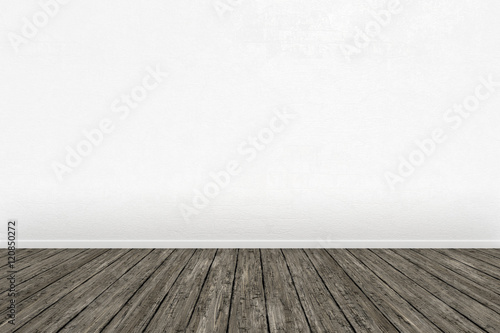 empty room with a wooden floor