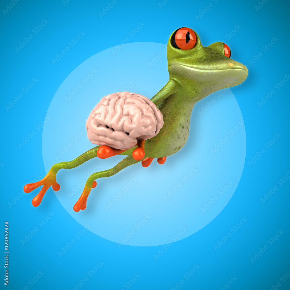 Naklejka premium Fun frog