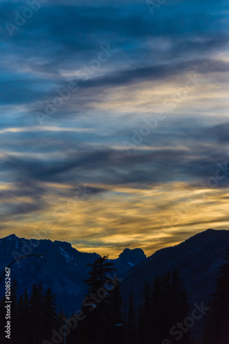 Sunset over Banff National Park