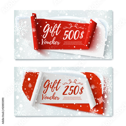 Two, Christmas Time, winter gift vouchers.