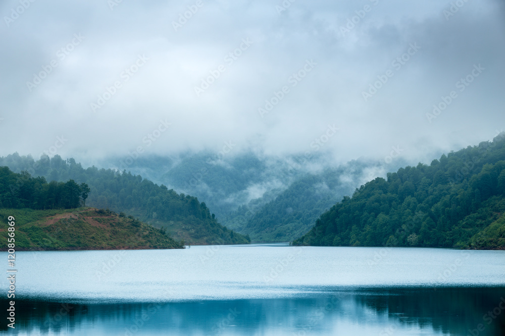 Fototapeta premium Shahr-e Bijar Lake, Gilan, Iran