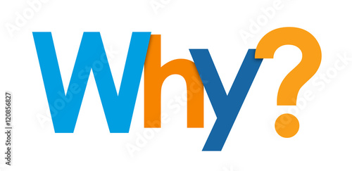 "WHY?" Vector Overlapping Letters Icon